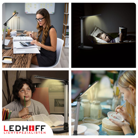 Lampka biurkowa LED czarna 9W