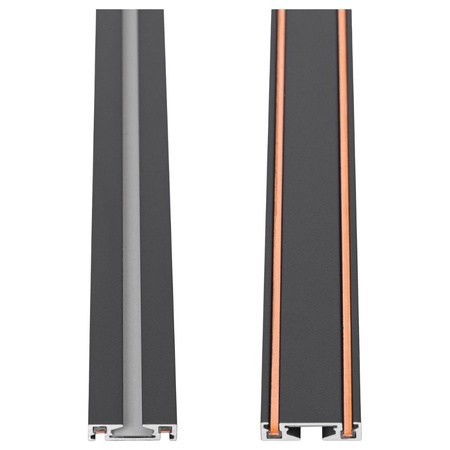 Szyna oświetleniowa LED szynoprzewód magnetyczny 1m CZARNA 100cm listwa