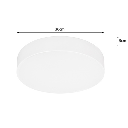 Plafon LED z PILOTEM Lampa sufitowa ŚCIEMNIANA 30cm