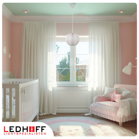 Lampa wisząca kula biała papierowa E27 do salonu sypialni NOWOCZESNA