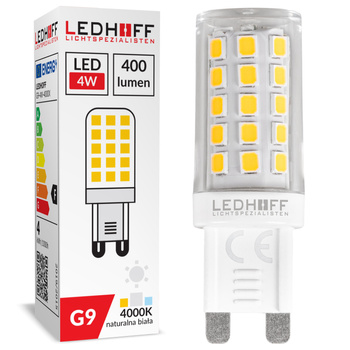 Żarówka LED G9 4W 400lm 4000K barwa neutralna