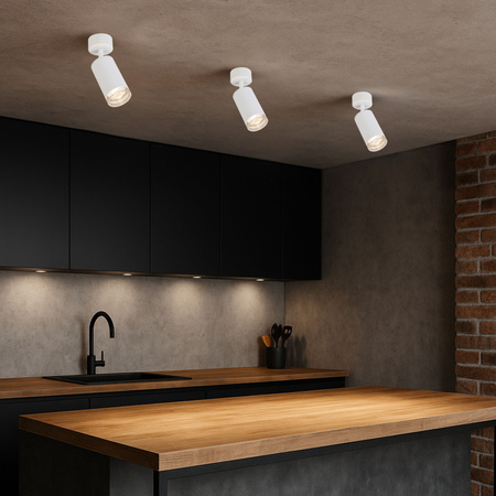 Kinkiet sufitowy pojedynczy SPOT GU10 biały wodoodporny