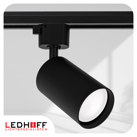 Reflektor szynowy czarny GU10 lampa na szynoprzewód