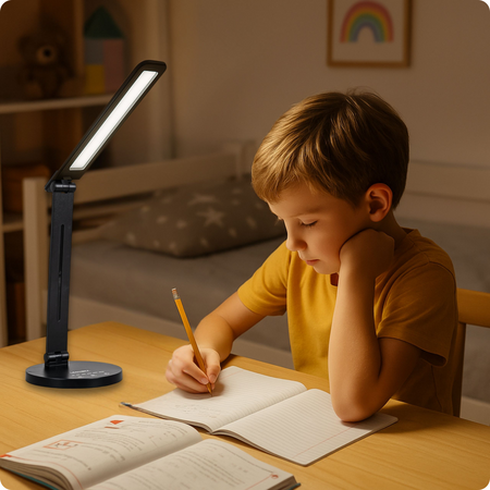 Lampka biurkowa LED czarna 5W + Timer