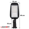 Lampa uliczna LED 50W 6500lm na parking regulowany uchwyt
