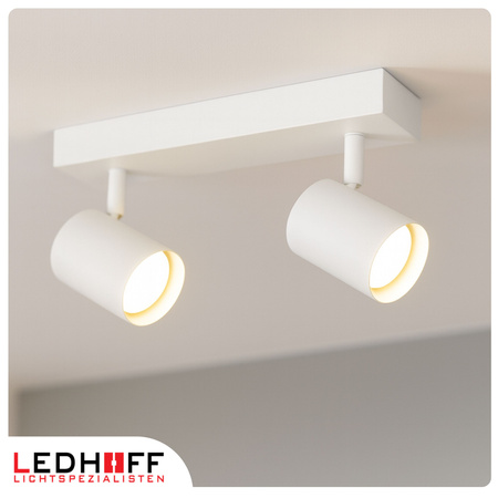 Lampa sufitowa Kinkiet podwójny GU10 biały LINEA