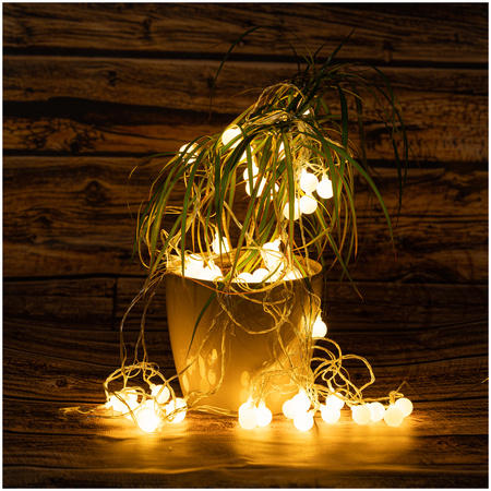 Łańcuch świetlny zewnętrzny Girlanda ogrodowa 50x LED