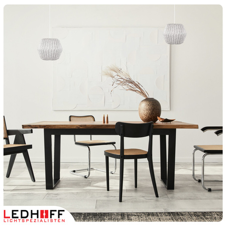 Lampa wisząca kula biała szara papierowa E27 do sypialni pokoju KWIATY