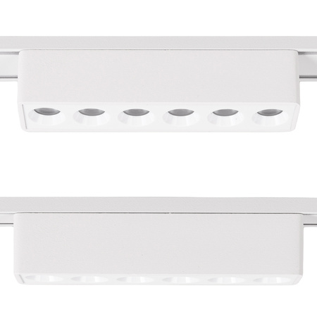 Lampa LED reflektor do szyny magnetycznej 6W punktowa BIAŁA 4000K oprawa