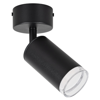 Kinkiet sufitowy pojedynczy SPOT GU10 czarny wodoodporny
