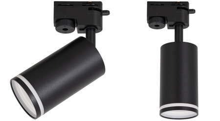Oświetlenie szynowe czarne 4x lampa GU10 + 2x szyna 1m