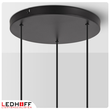 Lampa wisząca biała czarna 3x E27 szklany klosz kula NOWOCZESNA