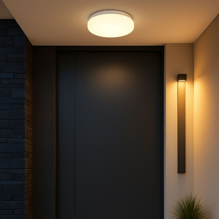 Plafon sufitowy LED okrągły biały 3 barwy światła 22cm IP54