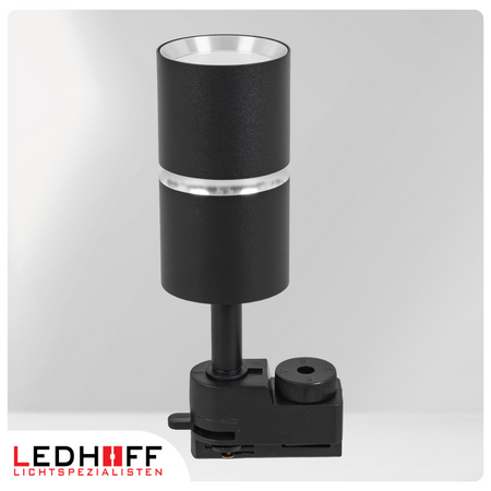 Reflektor szynowy czarny srebrny GU10 lampa na szynoprzewód