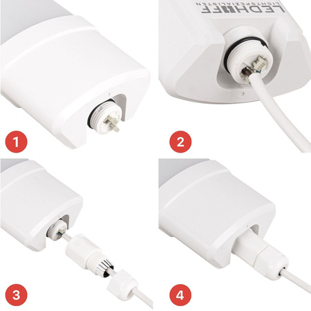 Oprawa hermetyczna LED 120cm 40W neutralne światło MOCNA