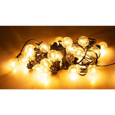 Girlanda ogrodowa łańcuch świetlny 7,3m + 25x żarówka LED kulka