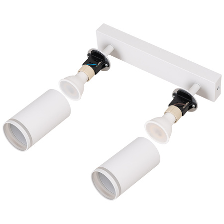 Kinkiet sufitowy podwójny Spot GU10 biały