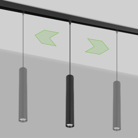 ZESTAW M20 LED 3x Lampa wisząca punktowa 12W 3 BARWY ŚWIATŁA + szyna magnetyczna 1m