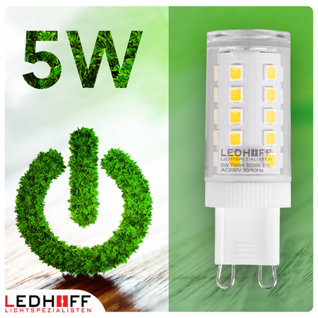 Żarówka LED G9 5W 700lm 3000K barwa ciepła
