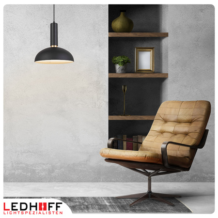 Lampa wisząca czarna złota E27 nad stół NOWOCZESNA