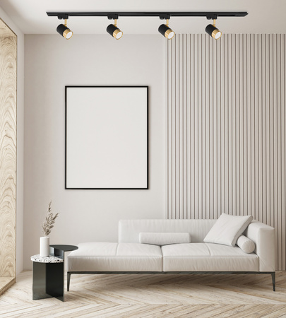 Oświetlenie szynowe czarno-złote 3x lampa GU10 + szyna 1m