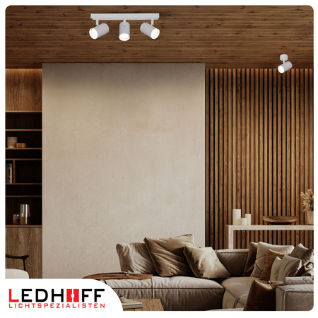 Lampa sufitowa Kinkiet potrójny GU10 biały LINEA