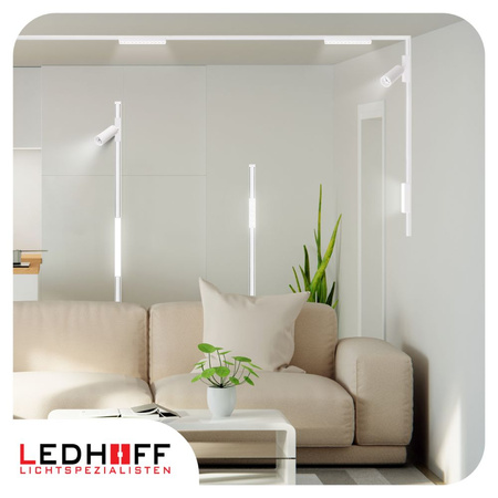 Oświetlenie szynowe magnetyczne ZESTAW 2x listwa 1m + 5x reflektor LED BIAŁY