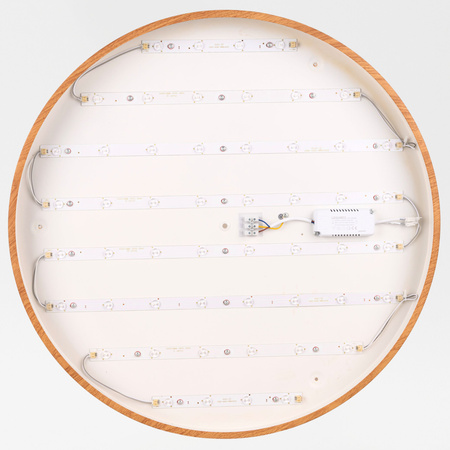 Plafon sufitowy LED 60cm z drewnianym wzorem