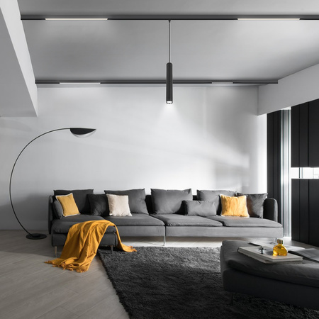 Lampa liniowa LED do szyny magnetycznej M20 24W 60cm czarna 3 BARWY ŚWIATŁA