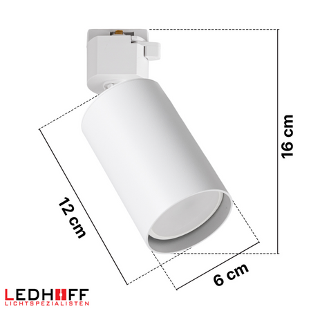 Oświetlenie szynowe białe reflektor GU10 x3 szyna 1m