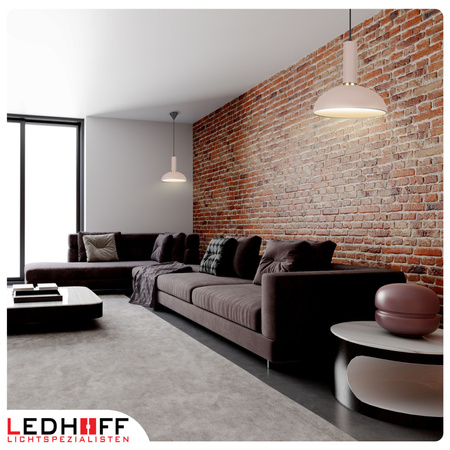 Lampa wisząca beżowa złota E27 nad stół NOWOCZESNA