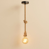 Lampa sufitowa wisząca Sznur konopny jutowy 1,2m Lina E27 Boho