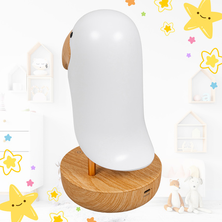 Lampka nocna LED dla dzieci Bezprzewodowa TUKAN ciepłe światło