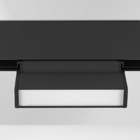 ZESTAW M20 4x Ruchoma lampa liniowa LED 6W 11cm czarna 3 BARWY ŚWIATŁA + szyna magnetyczna 1m