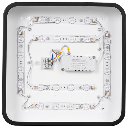 Plafon sufitowy LED czarny 30x30cm