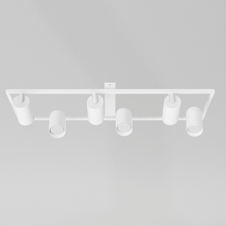 Kinkiet sufitowy Lampa 6x GU10 SPOT biały duży prostokąt QUADRO