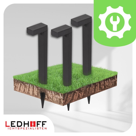 Lampa ogrodowa LED stojąca słupek wbijany SMART RGB