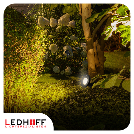 Lampa ogrodowa LED stojąca słupek wbijany + żarówka 7W