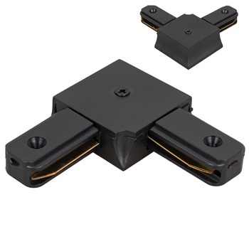 Łącznik kątowy do szyn oświetleniowych LED czarny