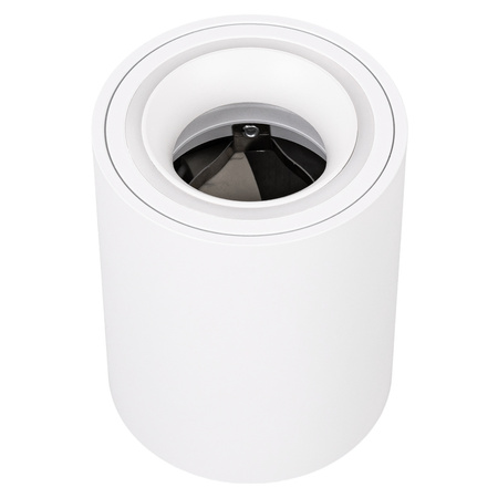 Oprawa sufitowa natynkowa Tuba GU10 okrągła biała