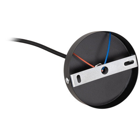 Oprawka dekoracyjna E27 Metalowa LOFT czarna + kabel zasilający