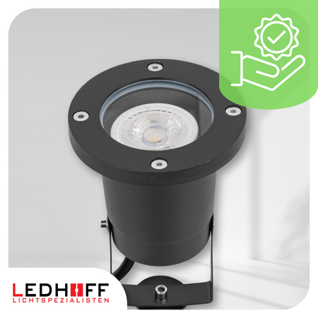 Lampa ogrodowa LED stojąca słupek wbijany + żarówka 7W