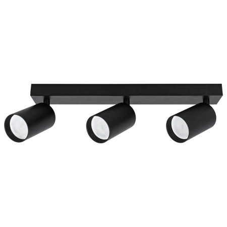 Kinkiet sufitowy potrójny Spot GU10 czarny