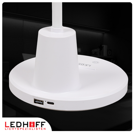 Lampka biurkowa LED biała 10W 3 barwy światła