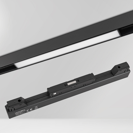 ZESTAW M20 LED 3x Ruchoma lampa punktowa 12W + 2x lampa liniowa 12W 3 BARWY ŚWIATŁA + 2x szyna magnetyczna 1m + łącznik