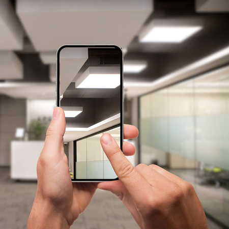 5x Panel natynkowy LED 60x60cm 40W 4800lm CZARNY