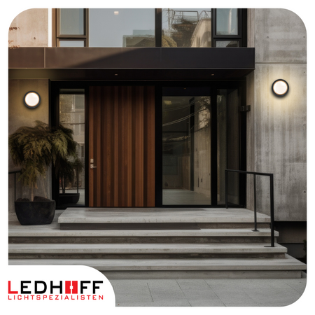 Lampa elewacyjna LED zewnętrzna Kinkiet ścienny okrągły SMART RGB 10W