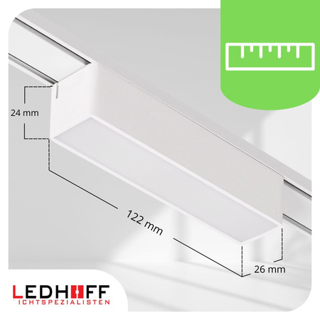 Oświetlenie szynowe magnetyczne ZESTAW listwa 1m + 3x reflektor LED