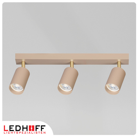 Lampa sufitowa Kinkiet potrójny GU10 beżowy kaszmirowy LUMIO