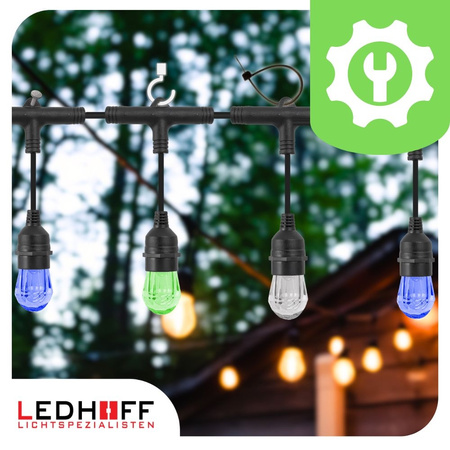 Girlanda ogrodowa świetlna SMART 14,6m + 15x żarówka LED RGB TUYA